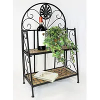 DanDiBo Ambiente Regal Mosaik Metall 2 Ablagen Klein 12006