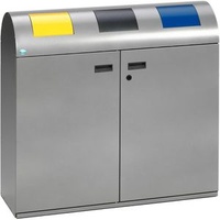 VAR Wertstoffsammelstation WS 100R silber 240 l