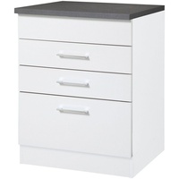 Kochstation Kochfeldumbauschrank »KS-Paris«, Breite 60 cm weiß