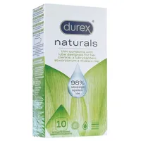 DUREX Naturals Kondome aus Naturkautschuklatex mit wasserbasierter Gleitgelbeschichtung aus