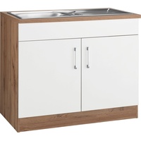 Kochstation Spülenschrank »KS-Colmar«, 100 cm, mit Metallgriff