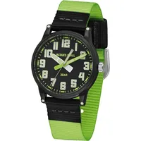 JACQUES FAREL Kinder-Armbanduhr Jugend Analog Quarz Jungen Textilband KLM