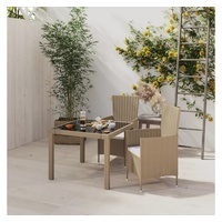 VidaXL Garten-Essgruppe 3-tlg. Beige