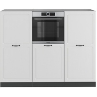 Vicco Küchenblock R-Line, Weiß Landhaus/Anthrazit, 180 cm ohne Arbeitsplatte