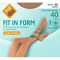 NUR DIE Feinstrumpfhose Fit in Form Große Größen 40