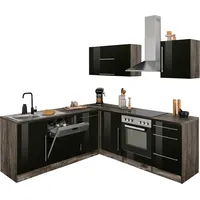 Kochstation Winkelküche »KS-Samos«, Stellbreite 220x220 cm, wahlweise mit E-Geräten,