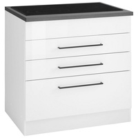 Kochstation Kochfeldumbauschrank »KS-Tulsa«, 80 cm breit, 2 Schubladen, 1