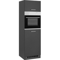 Kochstation Backofen/Kühlumbauschrank »KS-Kehl«, für Einbaukühlschrank, Nischenhöhe 88cm grau