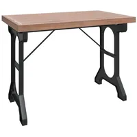 VidaXL Esstisch 110x65x82 cm Massivholz Tanne und Eisen