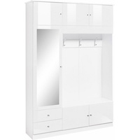 Borchardt Möbel Garderobenschrank »Kompakta«, Höhe 202 cm weiß