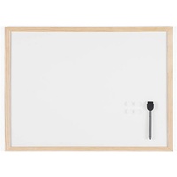 Bi-Office Budget Whiteboard mit Holzrahmen, magnetisch, 5 Größen wählbar,