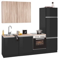 Kochstation Küchenzeile »KS-Ohio«, ohne E-Geräte, Breite 240 cm, grau