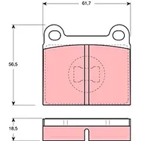 TRW Bremsbelagsatz, Scheibenbremse