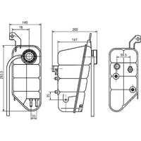 Mahle CRT 118 000S Ausgleichsbehälter Kühlmittel u.a. passend für