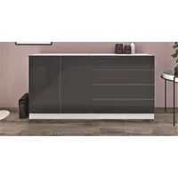 Borchardt Möbel Sideboard »Vaasa«, Breite 152 cm, grau