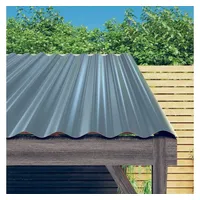 VidaXL Dachpaneele 12 Stk. Pulverbeschichteter Stahl Grau 100x36 cm