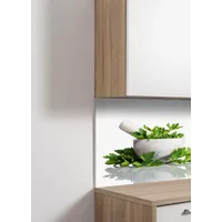 Express Küchen Küchenrückwand EXPRESS KÜCHEN "Kräuter", grün (weiß, grün),