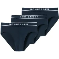 SCHIESSER Herren 3 PACK Slips Bio Baumwolle Multipack -