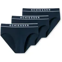 SCHIESSER 3er Pack Slips dunkelblau XXL