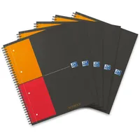 Oxford Notebook International A4, kariert, 160 Seiten, stabiler Kartondeckel,