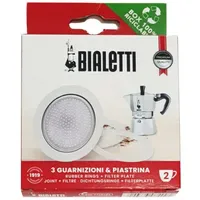 Bialetti Ersatzset 3 Dichtungen und 1 Filter für Moka