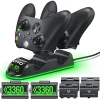 OIVO Xbox Controller Ladestation mit 2-Packs Wiederaufladbaren Akku für