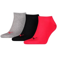 Puma UNI Sneaker PLAIN 3P black/red, 39-42