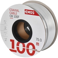 EMOS Koaxialkabel CB100F, 100m (Antennenkabel), Antennenkabel