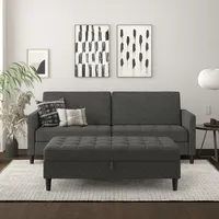 Dorel home 3-Sitzer »Presley«, Sofa mit Bett-Funktion und verstellbarer