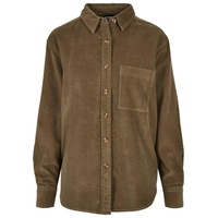 URBAN CLASSICS Corduroy Oversized Hemd Olive S