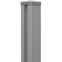 GROJA GroJaLumino Pfosten Silbergrau 7x7x240 cm inkl. Kappe zum