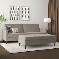 Dorel home 3-Sitzer »Presley«, Sofa mit Bett-Funktion und verstellbarer