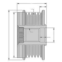 Hella Generatorfreilauf 9XU 358 038-431