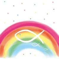 Ambiente Home Ambiente Servietten Rainbow White Fisch Lunch, 33x33cm,