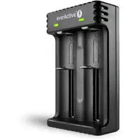 Everactive Ladegerät für 2 Stück Li-Ionen-Akkus wie 18650, professionell,