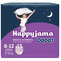 Dodot Happyjama Girls' Briefs Size T-8, Pack of 13