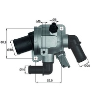 Mahle Thermostat, Kühlmittel [Hersteller-Nr. TI17388] für Fiat: Lancia, Opel,