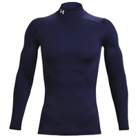 Under Armour ColdGear Mock Kompressionsshirt Herren 410 midnight navy/white