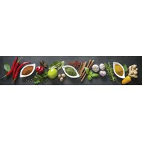 Express Küchen Küchenrückwand EXPRESS KÜCHEN "Gewürze", bunt, B:280cm H:55,9cm,