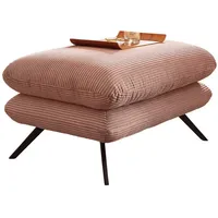 KAWOLA Hocker CHARME Hockerbank Cord rosa