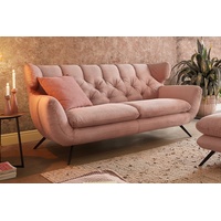 KAWOLA Sofa CHARME 2,5-Sitzer Cord rosa