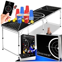 Kesser KESSER® Beer Pong Tisch Set mit Kartenspiel Trinkspiel
