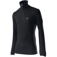 Löffler Herren Pulli Transtex Zip-Rolli Basic Cf, schwarz, 54