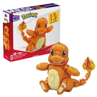 MEGA Pokémon Jumbo Glumanda-Bauset mit 750 Bausteinen und beweglichen