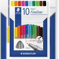 Staedtler triplus fineliner 334 Fineliner, 10er Set, 334 C10