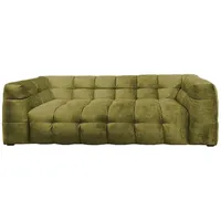 KAWOLA Sofa ROSARIO Velvet moosgrün