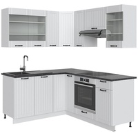 Vicco Fame-Line Landhaus Eckküche Winkel Küche Einbau Weiß