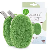 Waschies Waschpads für Babys und Kinder 2er Grün