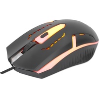 Manhattan RGB Gaming-Maus, 4 Tasten, 1500dpi, schwarz, USB (190206)