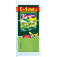 Spontex Reinigungsschwamm Duo Anti-Fett 5+1, Topfreiniger mit Trockenseite, Farbe
